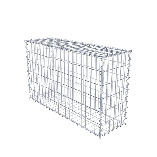 Gabion 100 cm x 60 cm x 30 cm (L x H x D), maskestørrelse 5 cm x 10 cm, spiral