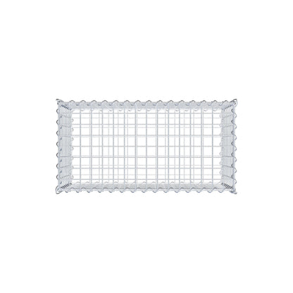 Gavión 80 cm x 40 cm x 40 cm (L x A x P), luz de malla 5 cm x 5 cm, en espiral