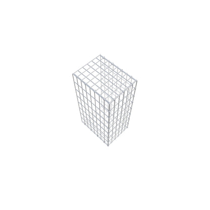 Fourche rapportée type 2 80 cm x 40 cm x 30 cm, mailles 5 cm x 10 cm, anneau en C