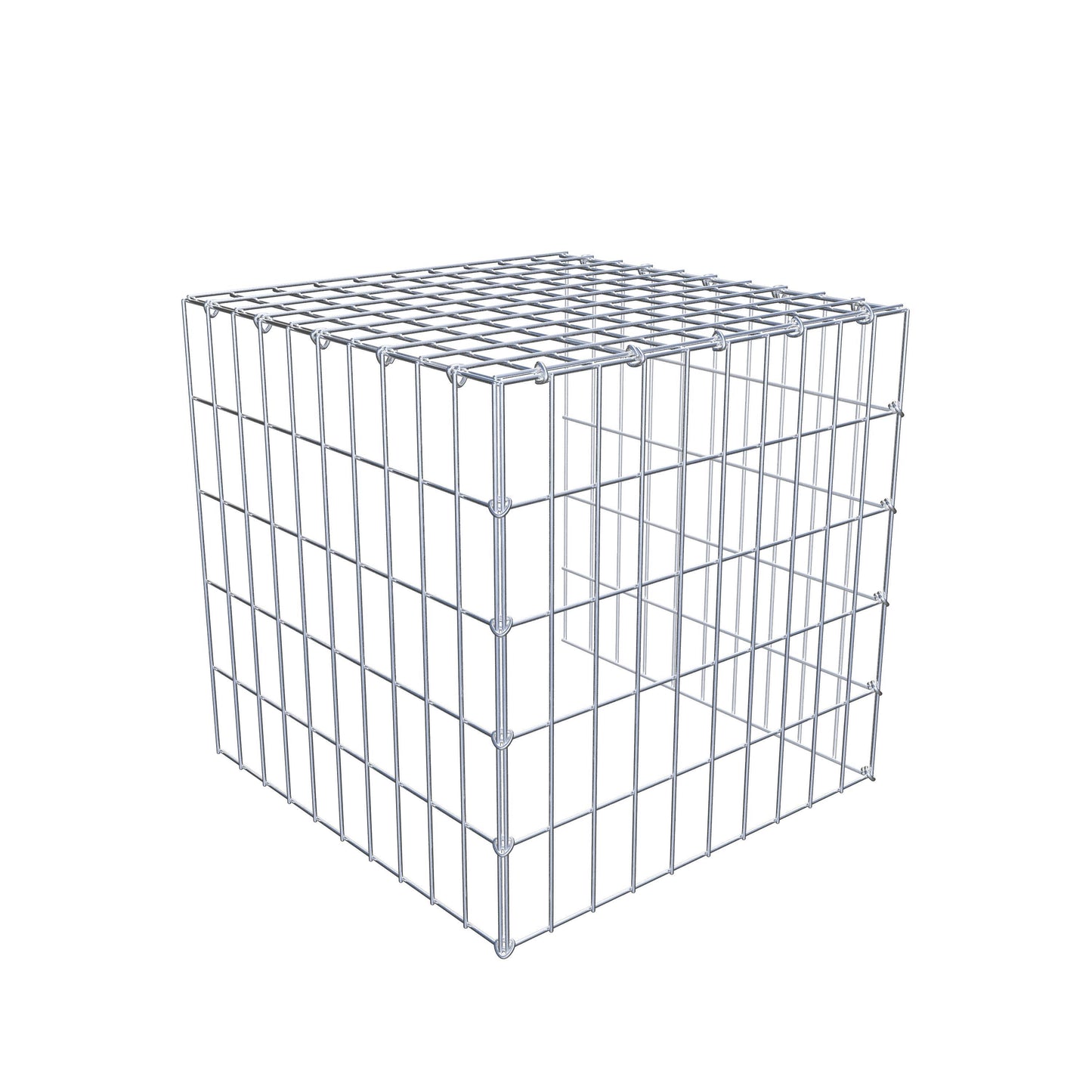 Anbaugabione Typ 4 50 cm x 50 cm x 50 cm (L x H x T), Maschenweite 5 cm x 10 cm, C-Ring