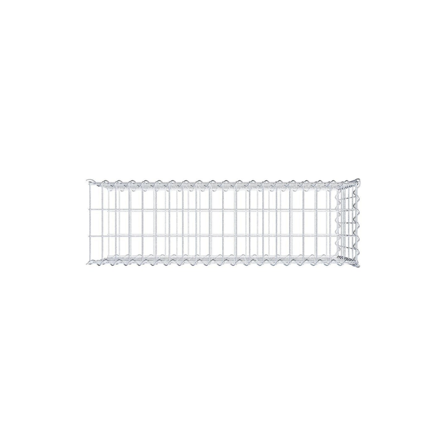 Anbaugabione Typ 2 100 cm x 50 cm x 30 cm (L x H x T), Maschenweite 5 cm x 10 cm, Spirale