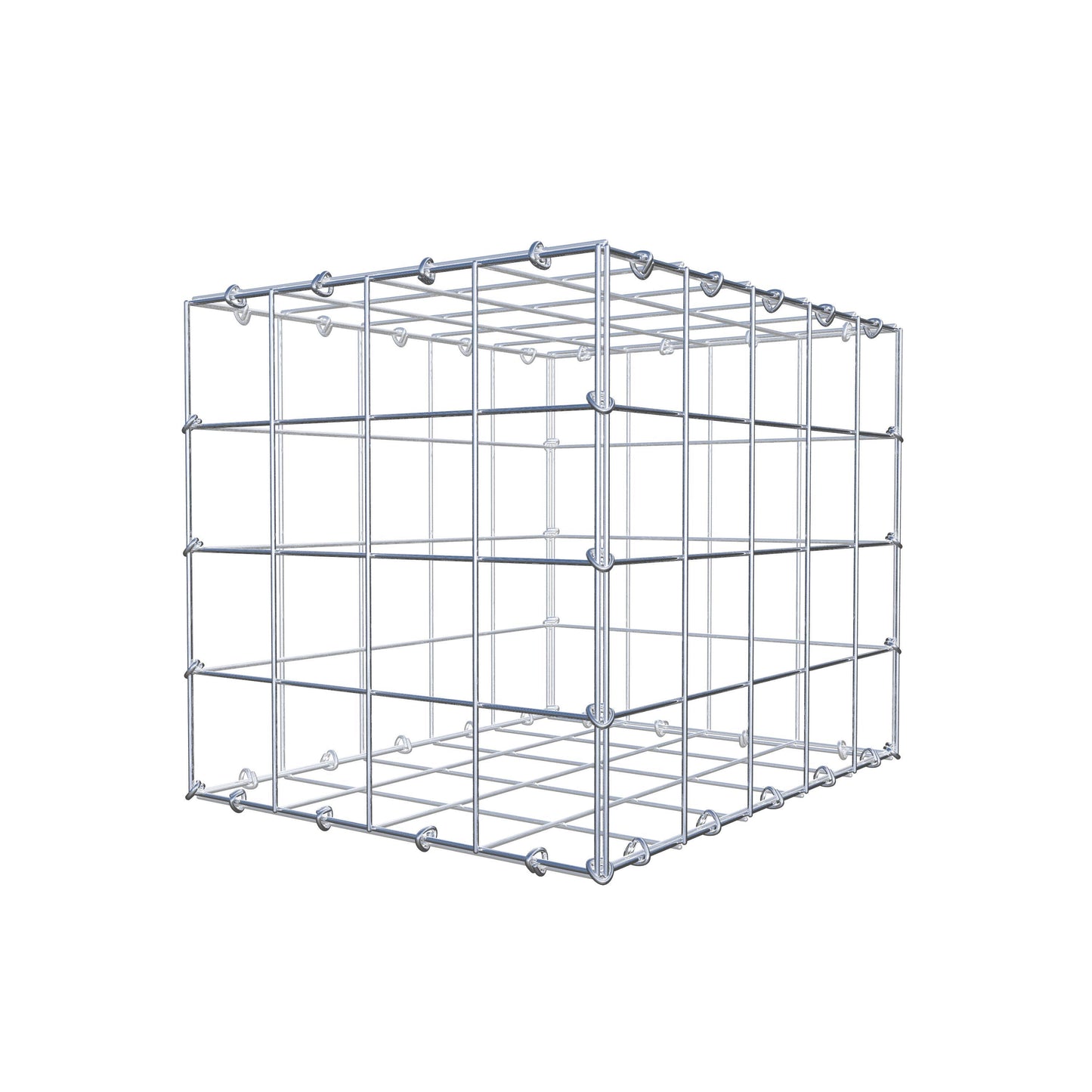 Gabbione 50 cm x 40 cm x 40 cm (L x H x P), maglia 10 cm x 10 cm, anello a C