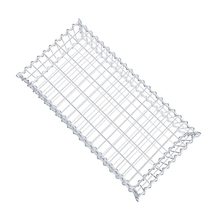 Gabion 100 cm x 20 cm x 50 cm (L x H x D), mesh size 5 cm x 10 cm, spiral