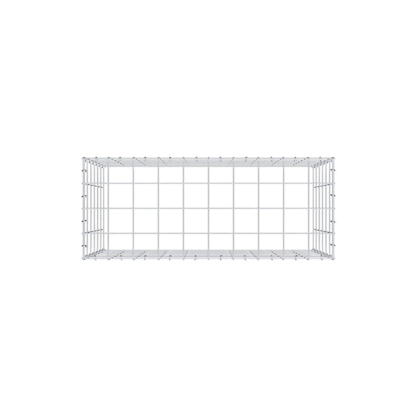 Gabião Tipo 3 100 cm x 60 cm x 40 cm (C x A x P), malhagem 10 cm x 10 cm, anel C