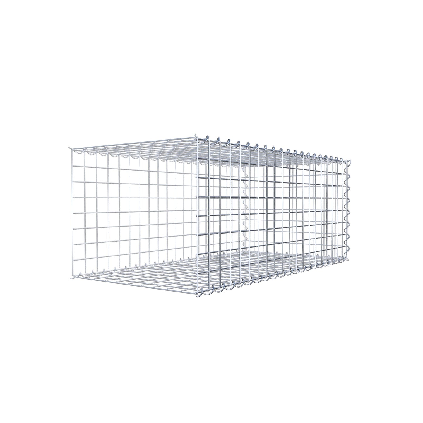 Grown-on gabion type 2 100 cm x 40 cm x 50 cm (L x H x D), mesh size 5 cm x 5 cm, spiral