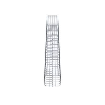 Gabionensäule eckig feuerverzinkt, 27 cm x 27 cm, 200 cm Höhe, MW 5 cm x 5 cm