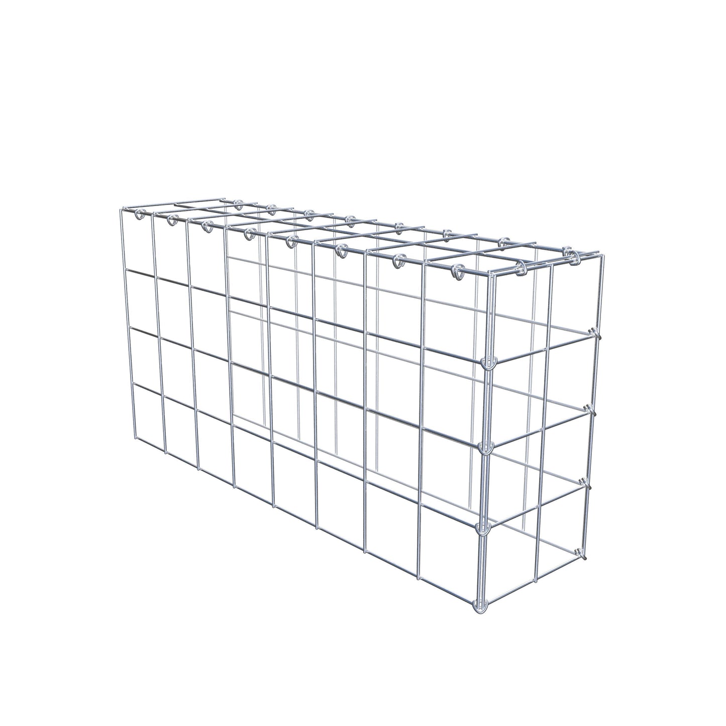 Pila adicional tipo 4 80 cm x 40 cm x 20 cm (L x A x P), malla 10 cm x 10 cm, anillo en C