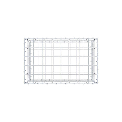 Gabião 80 cm x 50 cm x 50 cm (C x A x P), malhagem 10 x 10 cm, anel espiral
