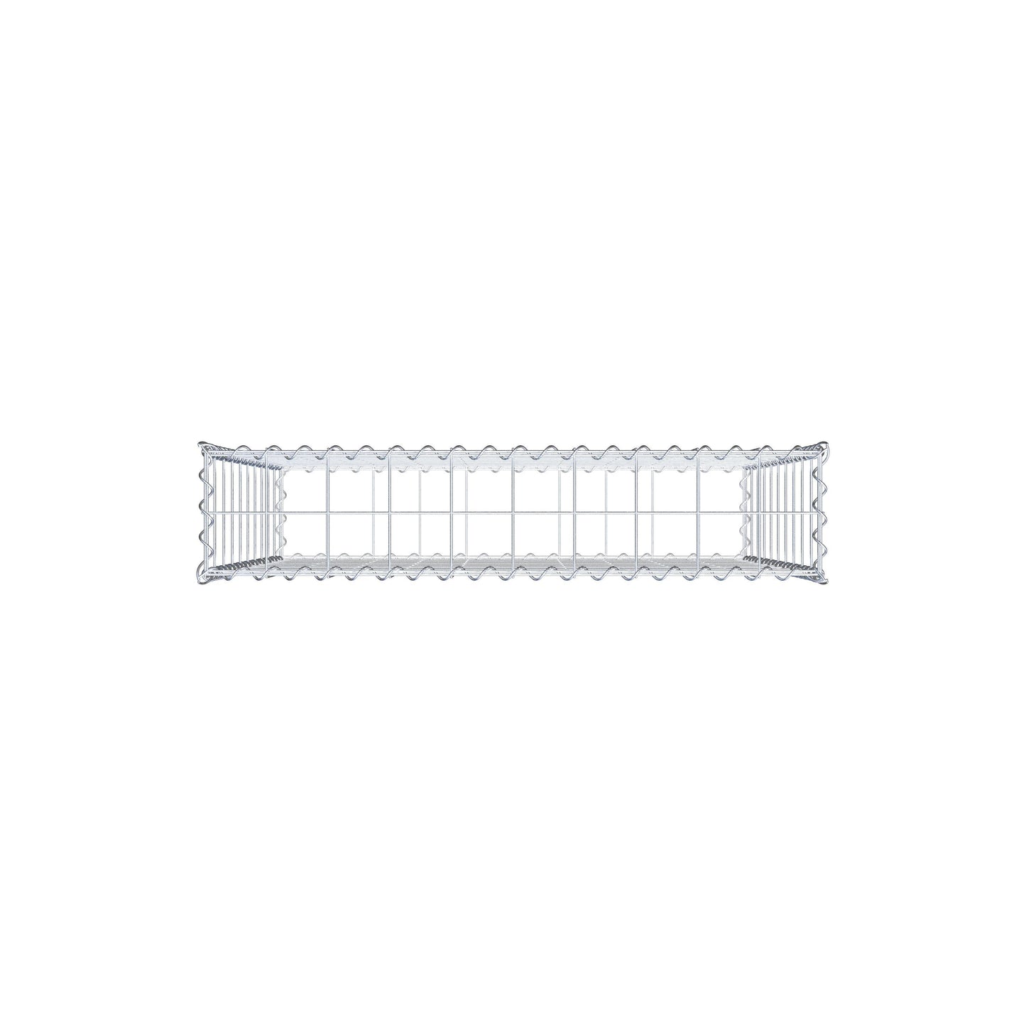 Gabion 100 cm x 100 cm x 20 cm (L x H x P), mailles 10 cm x 10 cm, spirale