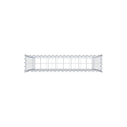 Gabion 100 cm x 100 cm x 20 cm (L x H x P), mailles 10 cm x 10 cm, spirale