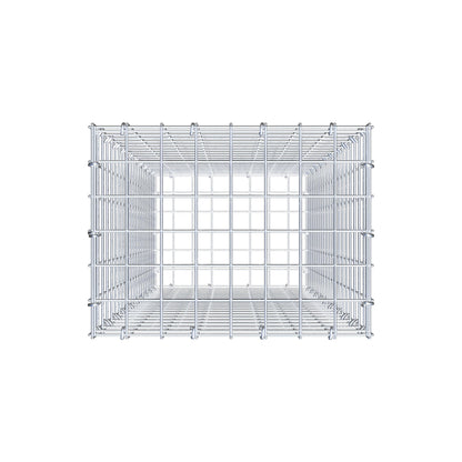 Gabbione 100 cm x 40 cm x 30 cm (L x H x P), maglia 5 cm x 5 cm, anello a C