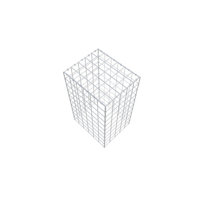 Monteret gabion type 3 100 cm x 60 cm x 50 cm (L x H x D), maskestørrelse 10 cm x 10 cm, C-ring