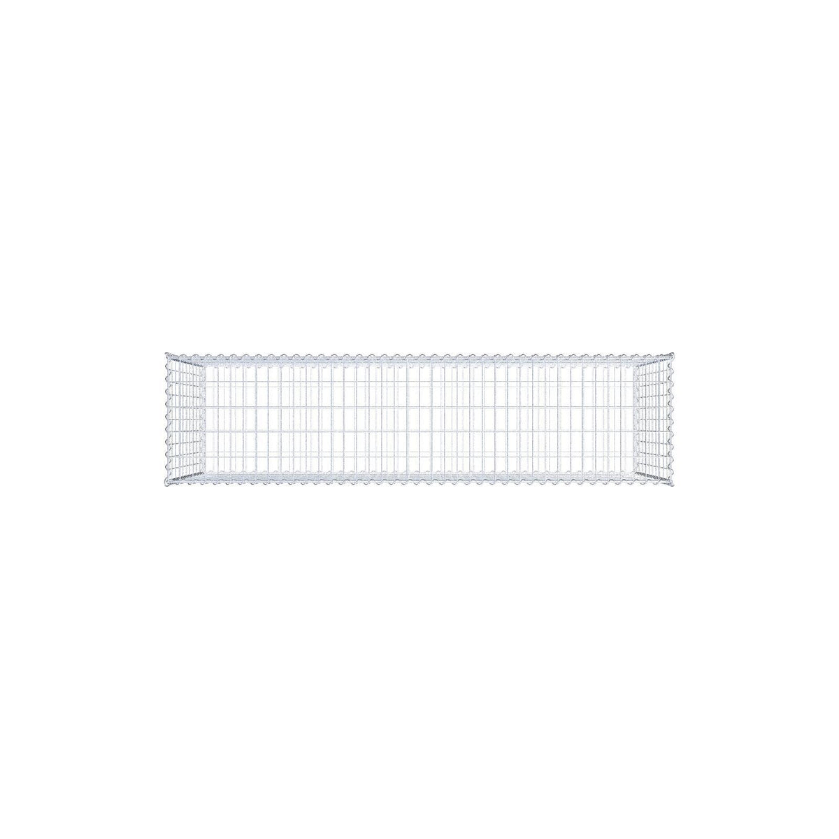 Gabbione 200 cm x 100 cm x 50 cm (L x H x P), maglia 5 cm x 10 cm, spirale