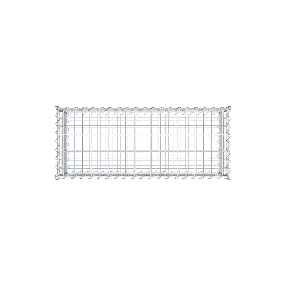 Gabione 100 cm x 40 cm x 40 cm (L x H x T), Maschenweite 5 cm x 5 cm, Spirale