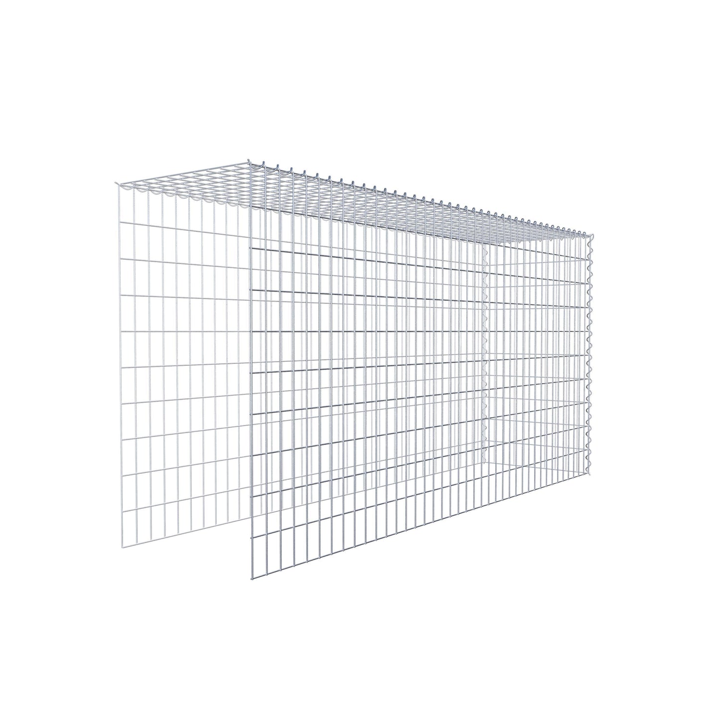 Gavión adicional tipo 4 200 cm x 100 cm x 50 cm (L x A x P), malla 5 cm x 10 cm, en espiral