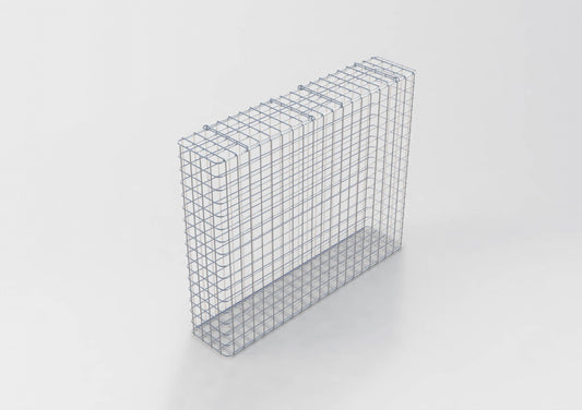 Gabion galvanisé à chaud 102 cm x 82 cm x 22 cm, mailles 5 cm x 5 cm, entièrement soudé
