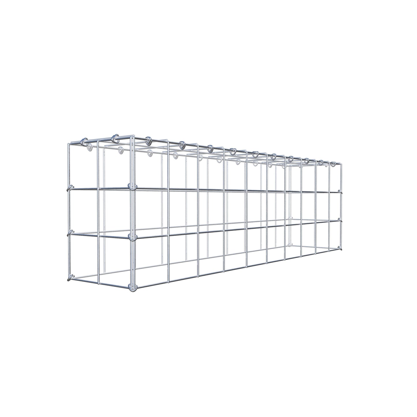 Gavión complementario de tipo 3 100 cm x 30 cm x 20 cm (L x A x P), malla 10 cm x 10 cm, anillo en C