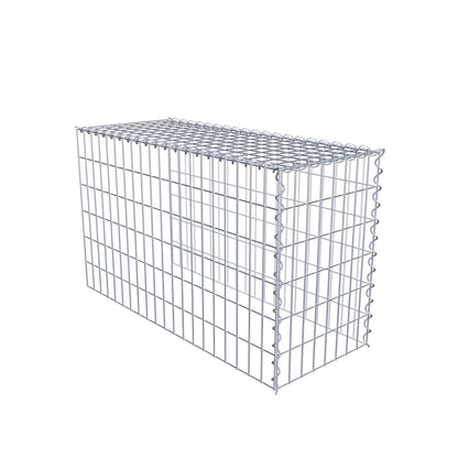 Gabbione aggiuntivo tipo 4 100 cm x 60 cm x 40 cm (L x H x P), maglia 5 cm x 10 cm, spirale