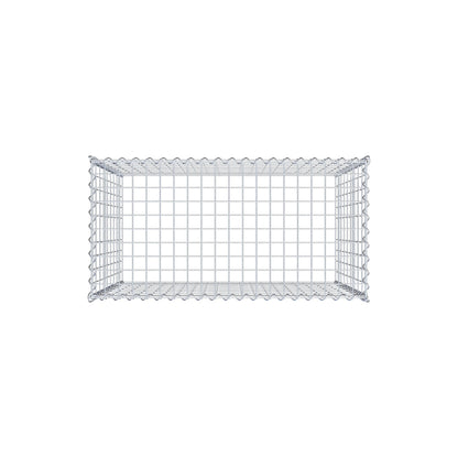 Extra gabion typ 3 100 cm x 90 cm x 50 cm (L x H x D), maskstorlek 5 cm x 10 cm, spiral