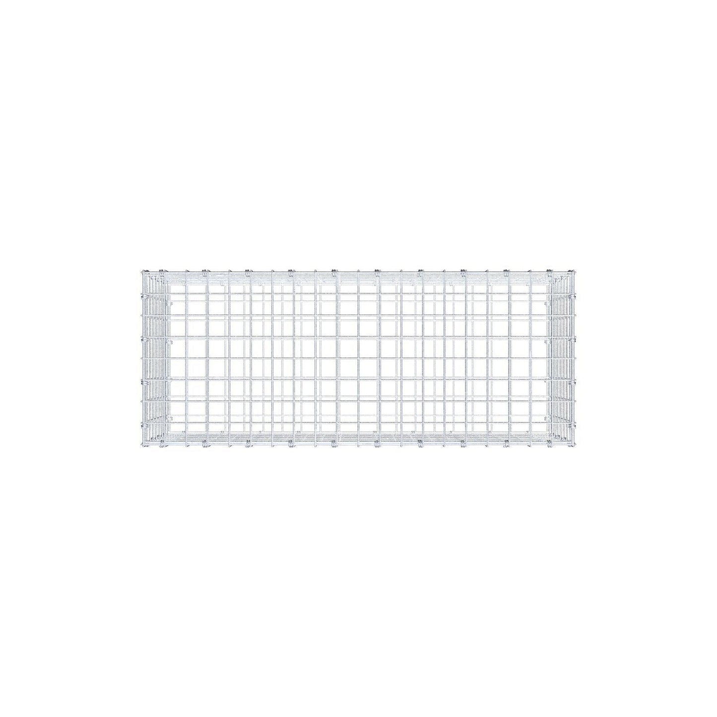 Gabbione 100 cm x 40 cm x 40 cm (L x H x P), maglia 5 x 5 cm, anello a spirale