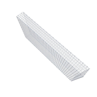 Gabion 200 cm x 100 cm x 20 cm (L x H x D), maskestørrelse 5 x 5 cm, spiralring