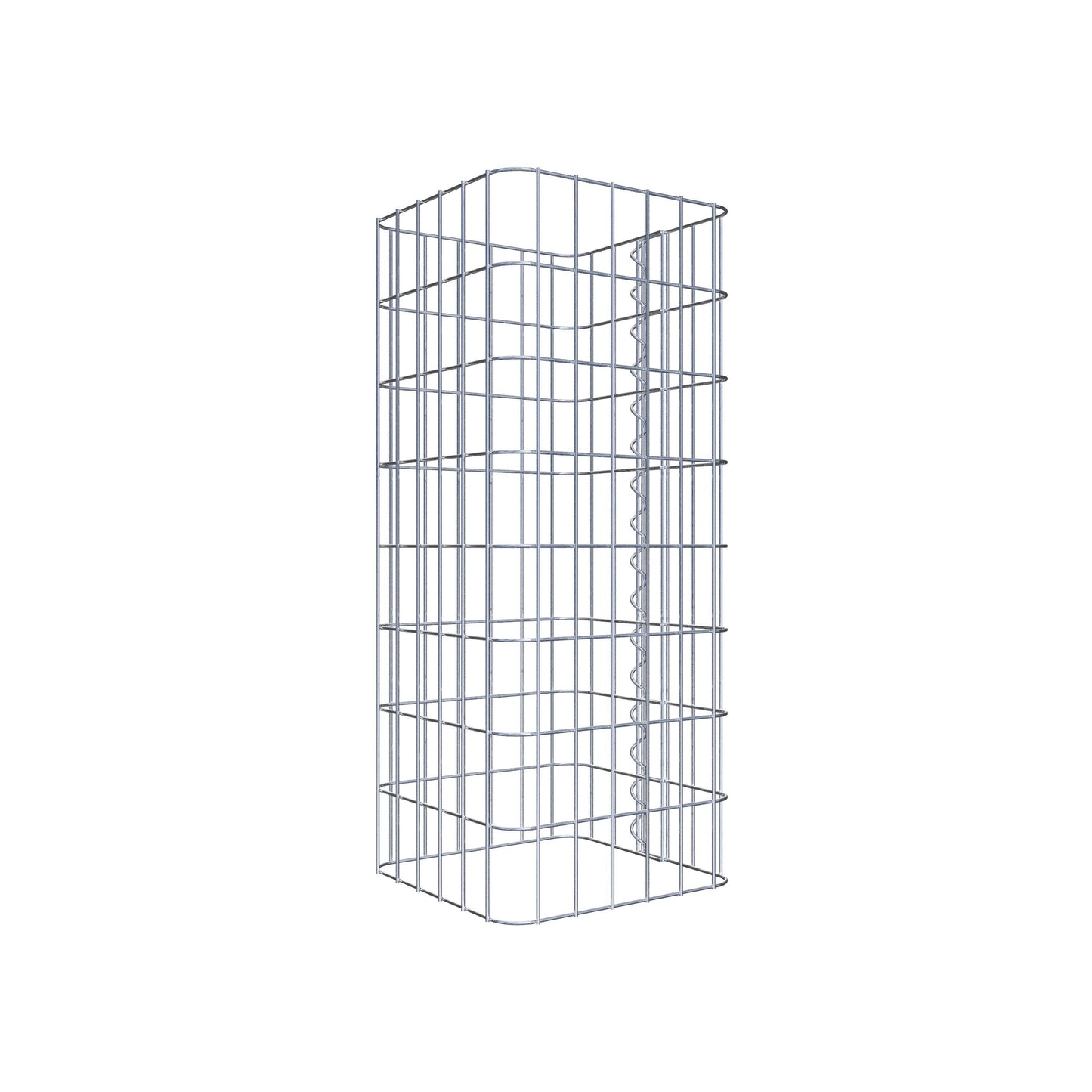 Gabionsøjle firkantet 32 ​​cm x 32 cm, 80 cm højde, MW 5 cm x 10 cm