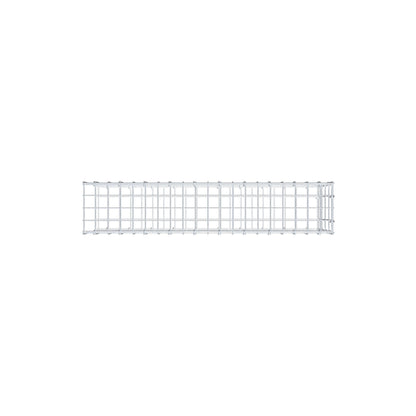 Mounted gabion type 2 100 cm x 40 cm x 20 cm, mesh size 5 cm x 10 cm, C-ring