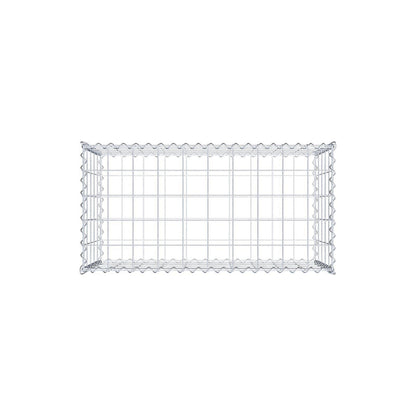 2er Set Gabionen 100 cm x 50 cm x 50 cm (L x H x T), Maschenweite 10 x 10 cm, Spirale
