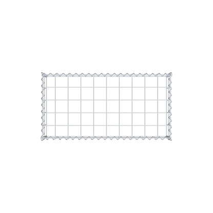 Gabion rapporté type 3 100 cm x 20 cm x 50 cm (L x H x P), mailles 10 cm x 10 cm, spirale
