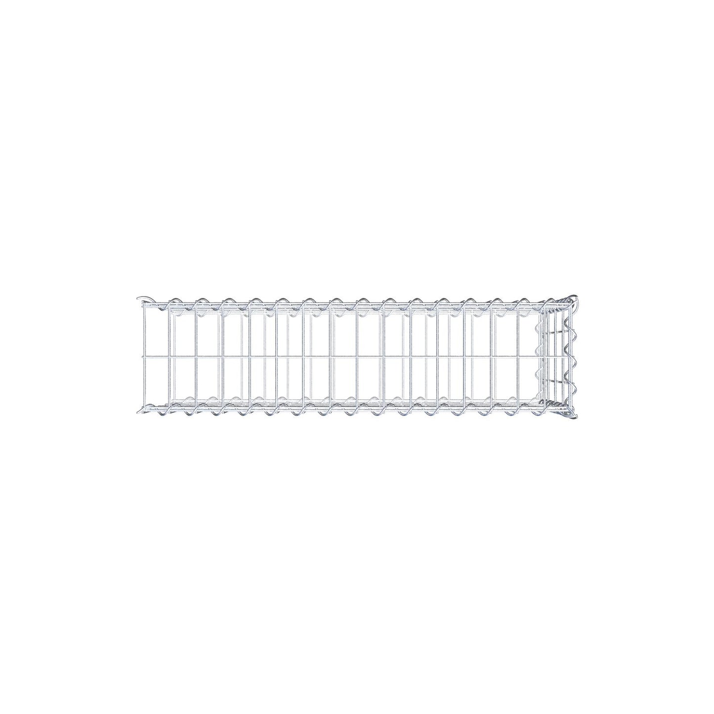 Anbaugabione Typ 2 80 cm x 40 cm x 20 cm (L x H x T), Maschenweite 5 cm x 10 cm, Spirale