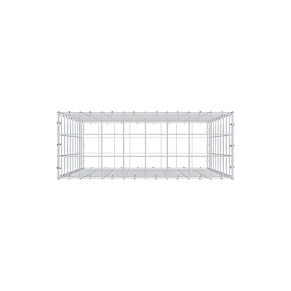 Gabião 100 cm x 80 cm x 30 cm (C x A x P), malhagem 10 cm x 10 cm, anel C