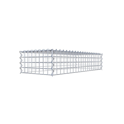 Anbaugabione Typ 3 100 cm x 20 cm x 40 cm (L x H x T), Maschenweite 5 cm x 5 cm, Spirale