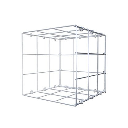 Gavión adicional tipo 2 30 cm x 30 cm x 30 cm (L x A x P), malla 10 cm x 10 cm, anillo en C