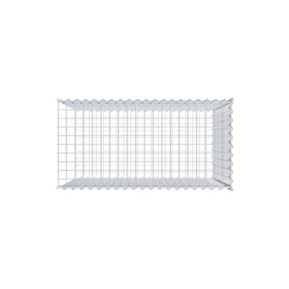 Gabião tipo 2 100 cm x 80 cm x 50 cm (C x A x P), malhagem 5 cm x 5 cm, espiral