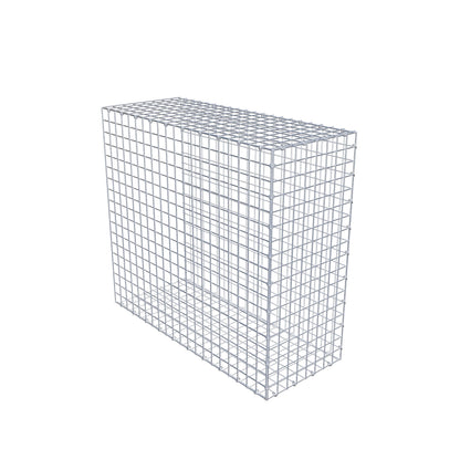 Gavión complementario de tipo 2 100 cm x 90 cm x 40 cm (largo x alto x fondo), malla 5 cm x 5 cm, anillo en C