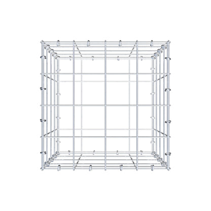 Schanskorf 40 cm x 40 cm x 40 cm (L x H x D), maaswijdte 10 cm x 10 cm, C-ring