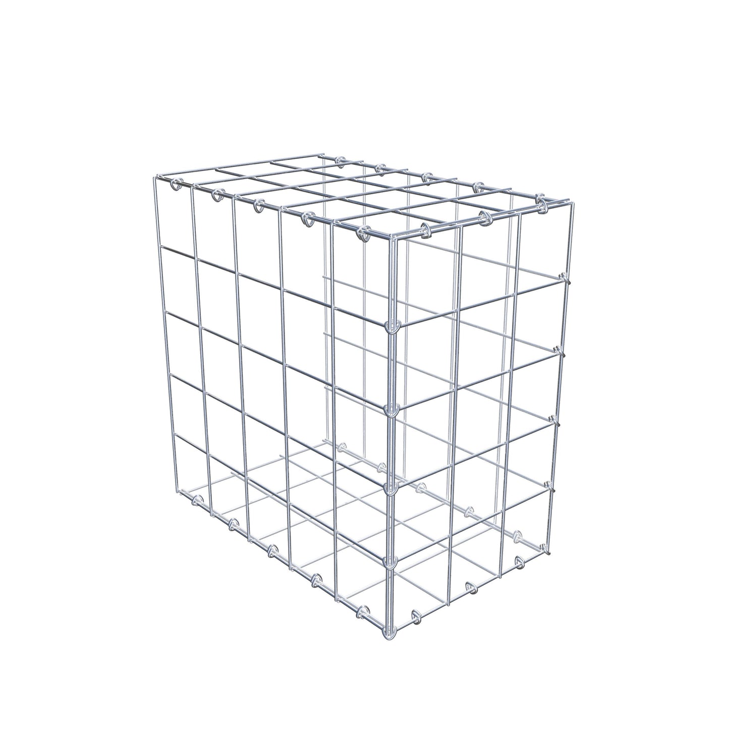 Gavión complementario de tipo 2 50 cm x 50 cm x 30 cm (L x A x P), malla 10 cm x 10 cm, anillo en C