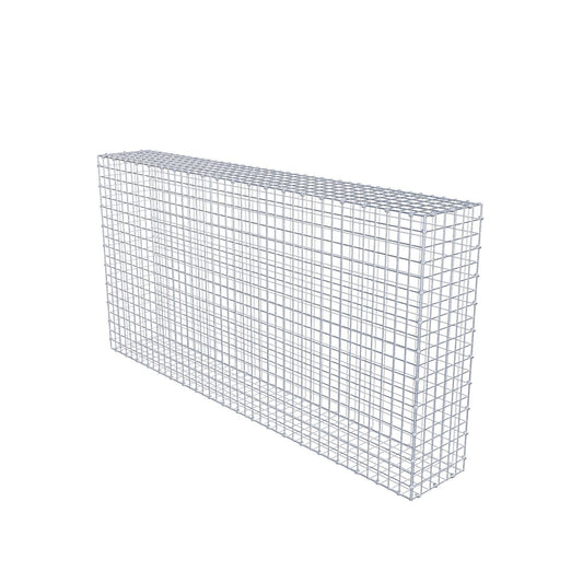 Gabião 200 cm x 100 cm x 30 cm (C x A x P), malhagem 5 x 5 cm, anel espiral