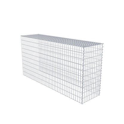 Gavión adicional tipo 4 200 cm x 100 cm x 50 cm (L x A x P), malla 5 cm x 10 cm, en espiral