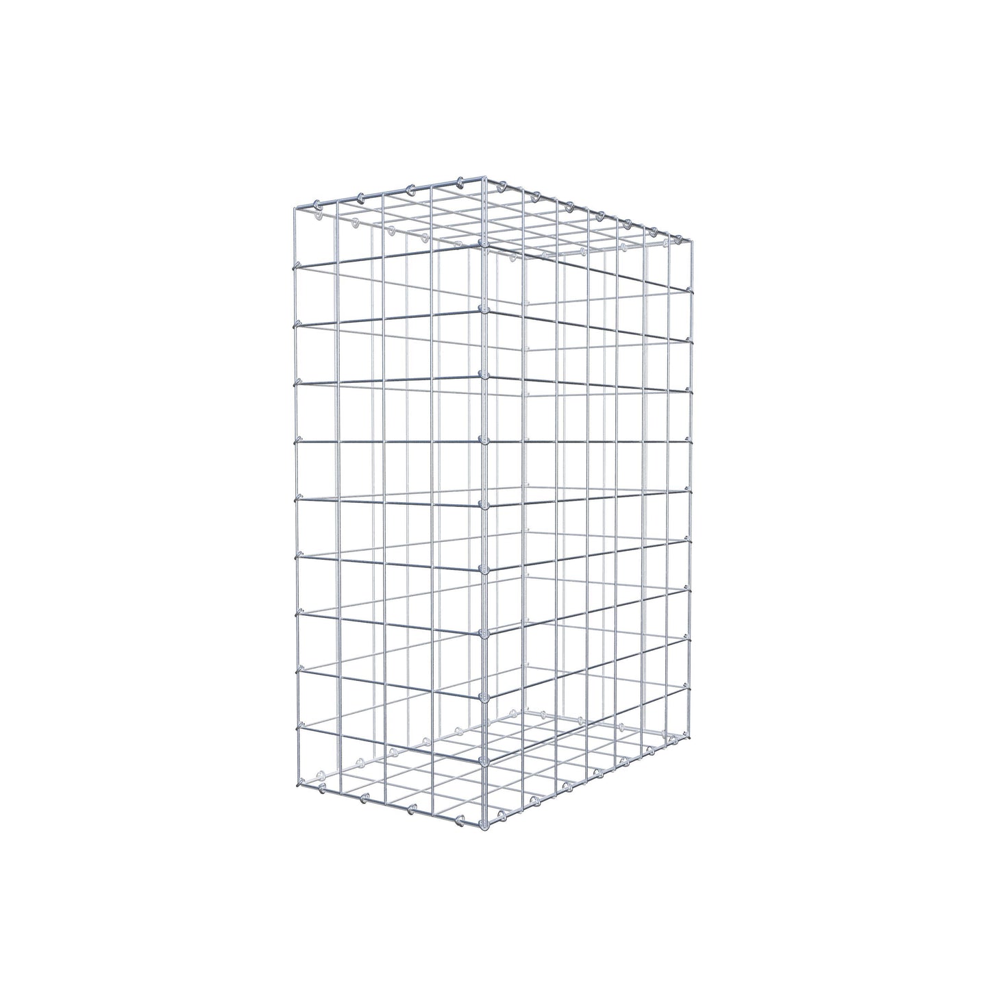 Gabione 100 cm x 70 cm x 40 cm (L x H x T), Maschenweite 10 cm x 10 cm, C-Ring