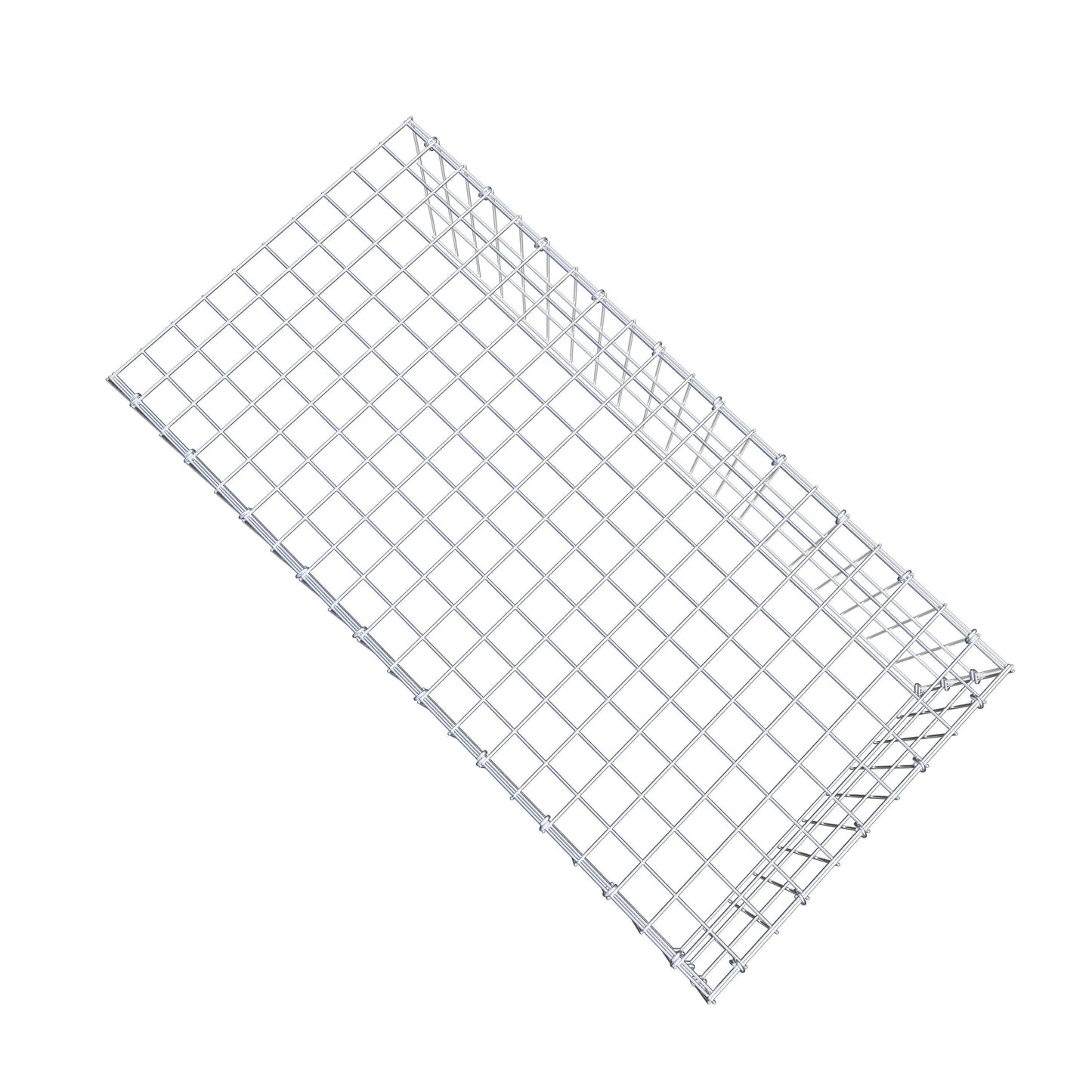 Opzetpaal type 4 100 cm x 30 cm x 50 cm (L x H x D), maaswijdte 5 cm x 10 cm, C-ring