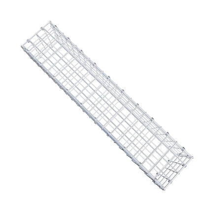 Gabion 100 cm x 20 cm x 20 cm (L x H x P), mailles 5 x 5 cm, anneau en spirale