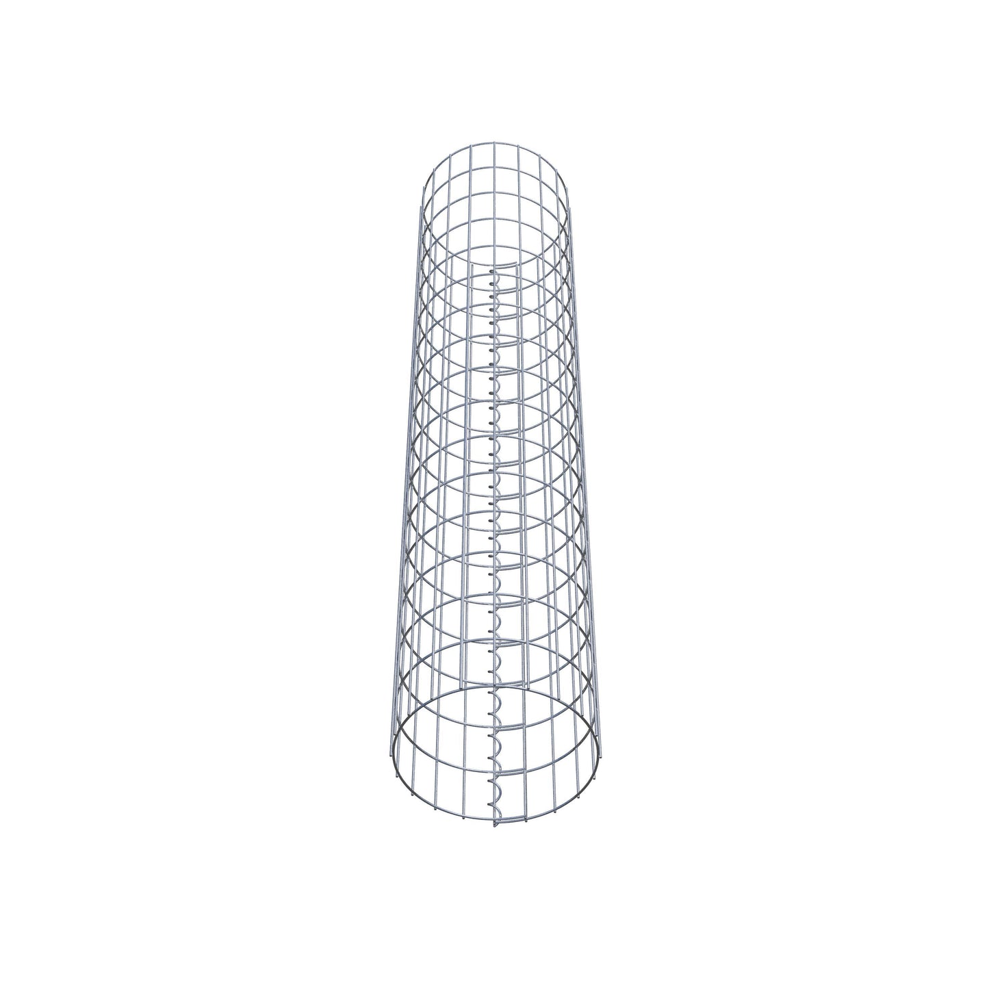 Columna de gaviones redonda 32 cm de diámetro, 160 cm de altura, malla 5 cm x 10 cm