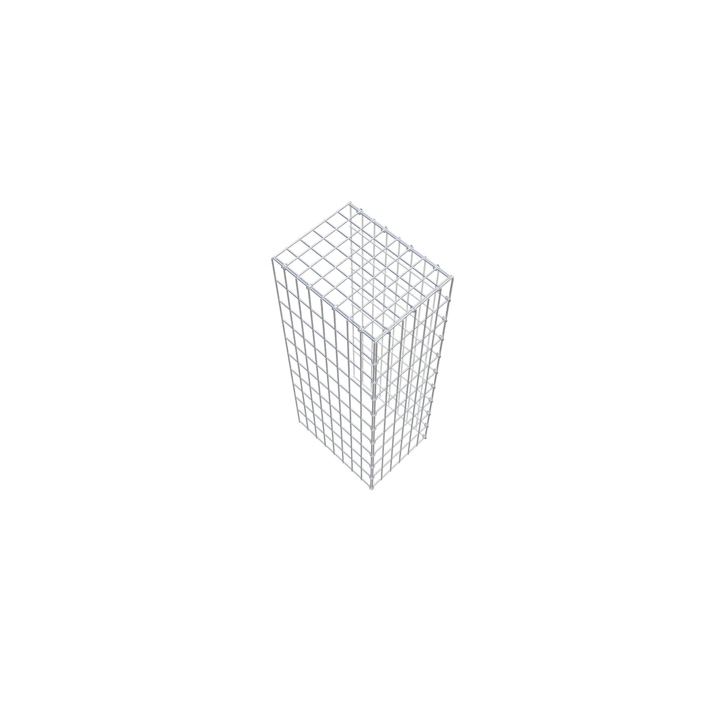 Gabião Tipo 4 100 cm x 40 cm x 30 cm (C x A x P), malhagem 5 cm x 10 cm, anel C