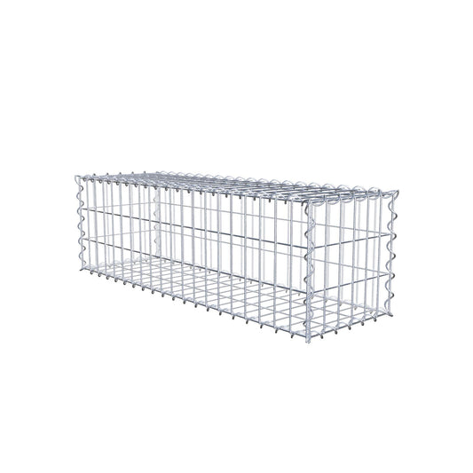 Gabione 100 cm x 30 cm x 30 cm (L x H x T), Maschenweite 5 cm x 10 cm, Spirale