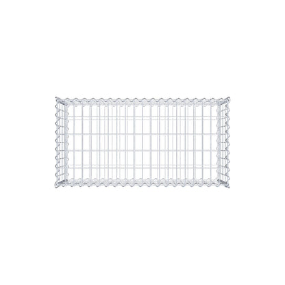 Gabion 100 cm x 40 cm x 50 cm (L x H x D), maskestørrelse 5 cm x 10 cm, spiral