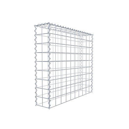 Opvokset gabion type 3 100 cm x 90 cm x 20 cm (L x H x D), maskestørrelse 10 cm x 10 cm, spiral