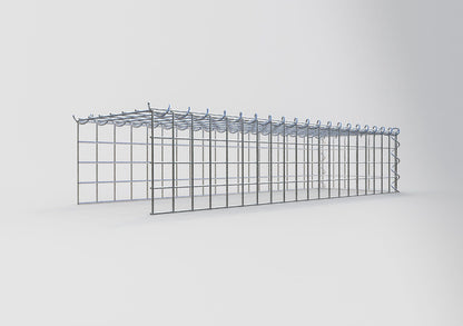 Gabion rapporté type 4 100 cm x 20 cm x 30 cm (L x H x P), mailles 5 cm x 5 cm, spirale