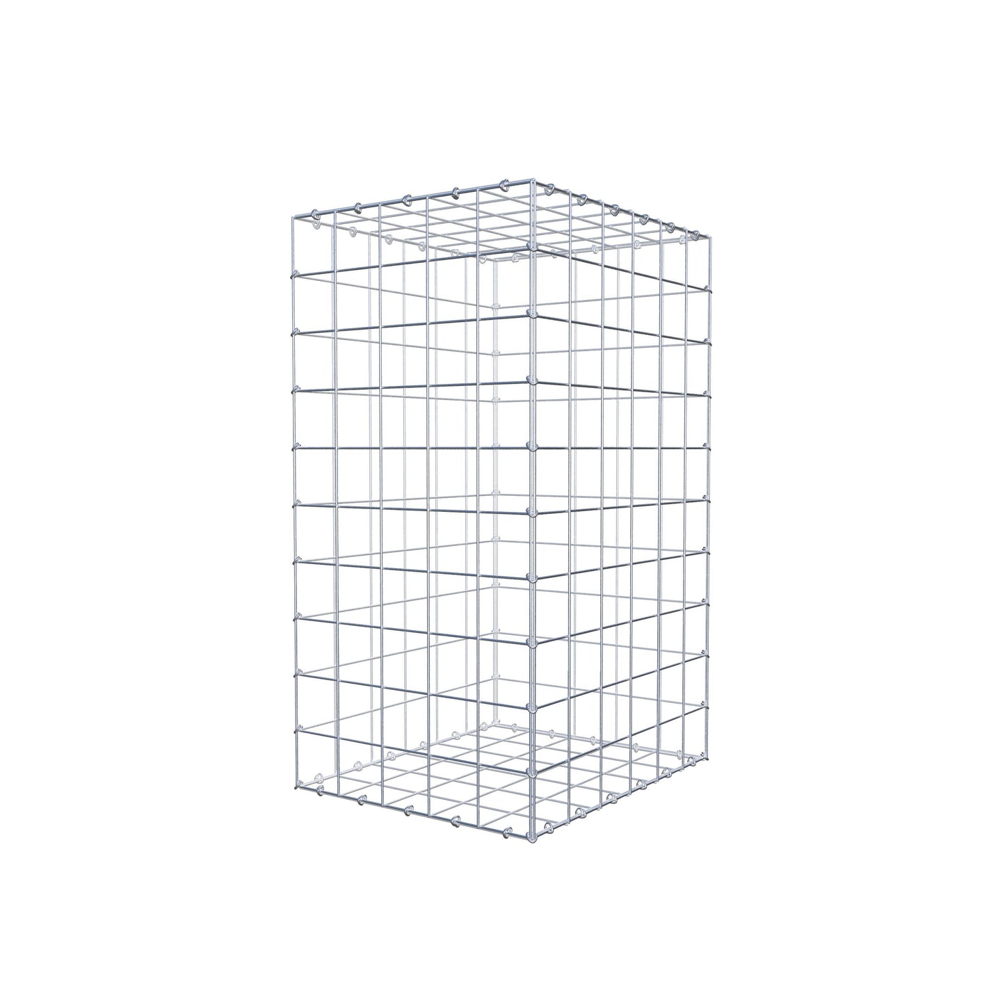 Gabion 100 cm x 60 cm x 50 cm (L x H x P), mailles 10 cm x 10 cm, anneau en C