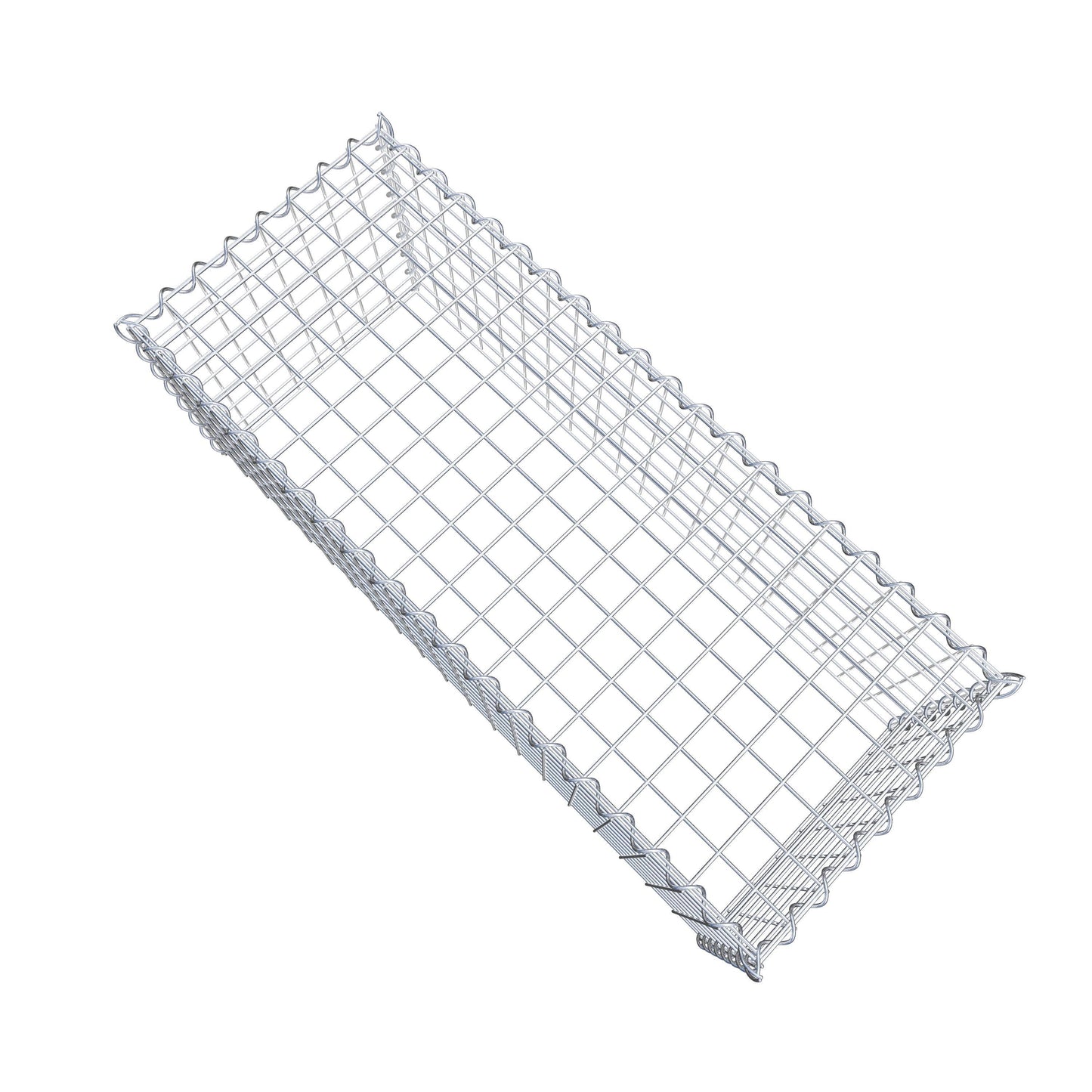 Anbaugabione Typ 3 100 cm x 40 cm x 40 cm (L x H x T), Maschenweite 5 cm x 5 cm, Spirale